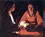 Georges De La Tour Famous Paintings - The Newborn